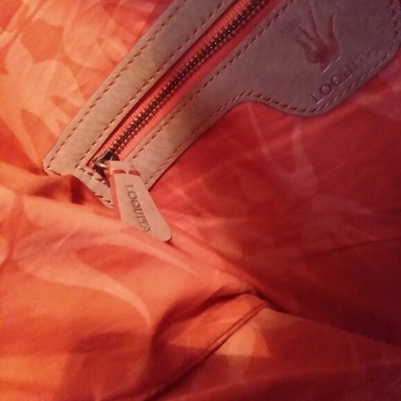 Loquita Orange/Yellow/Cream Fabric Tote Bag - Picture 7 of 11